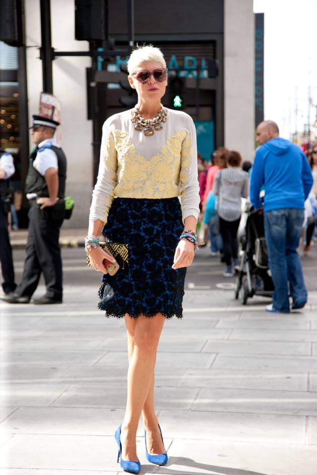 Streetstyle: el pelo corto rubio polar