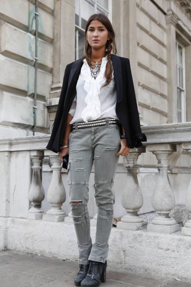 Streetstyle: Recogerse el cabello en una trenza suelta