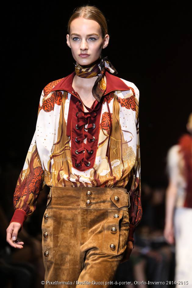 La cola de caballo estricta, vista en el desfile de Gucci
