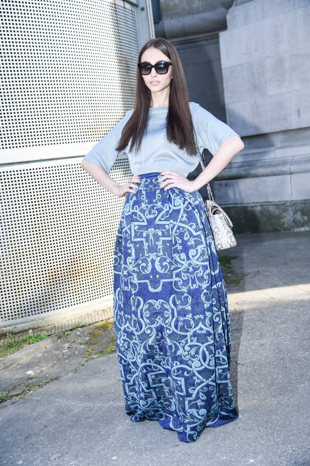 Streetstyle: colocarse el cabello a lo largo del busto