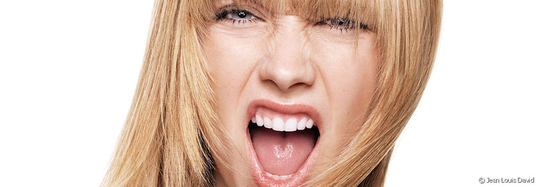 El rubio degradado desestructurado atrevido