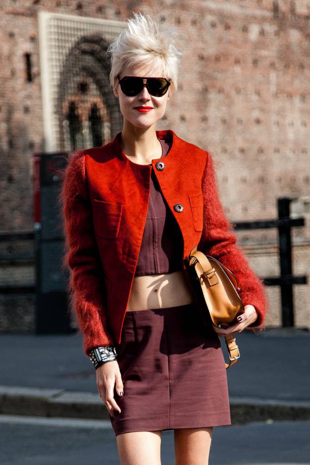 Streetstyle: el rubio blanco para un corte rock