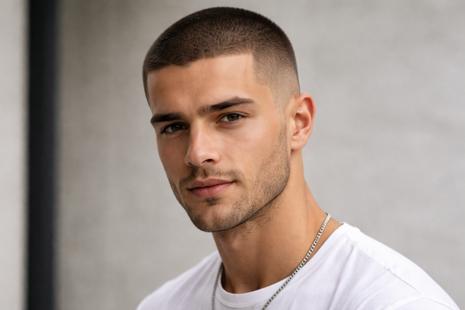 Estilos de corte buzz cut y variantes según el rostro