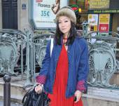 Streetstyle: el gorro de pelo con el cabello suelto