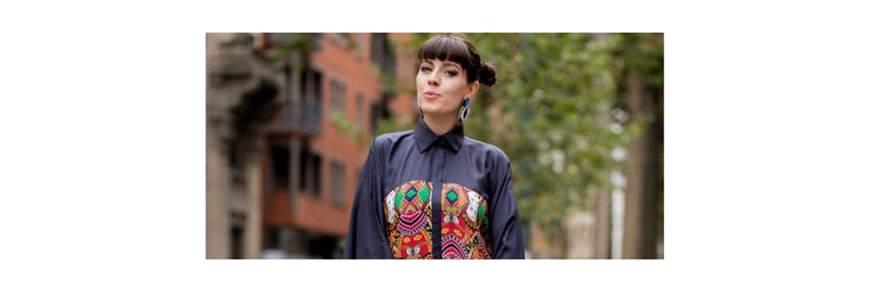 Streetstyle: los rodetes con el flequillo recto