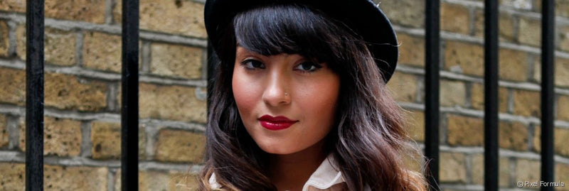 Streetstyle: combinar el sombrero de fieltro con flequillo