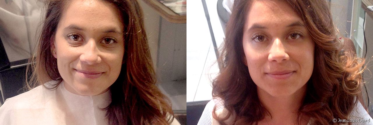 Antes y después: los rizos vaporosos del Style Bar