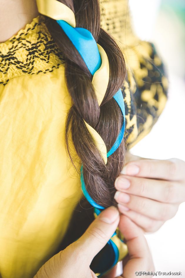 Personalizar una trenza con un pañuelo